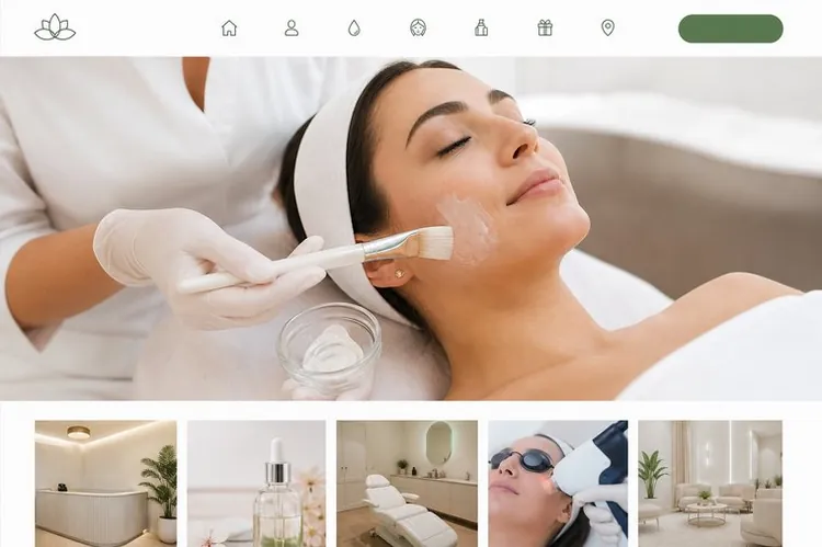 Example med spa website built by Arlington Web Dev